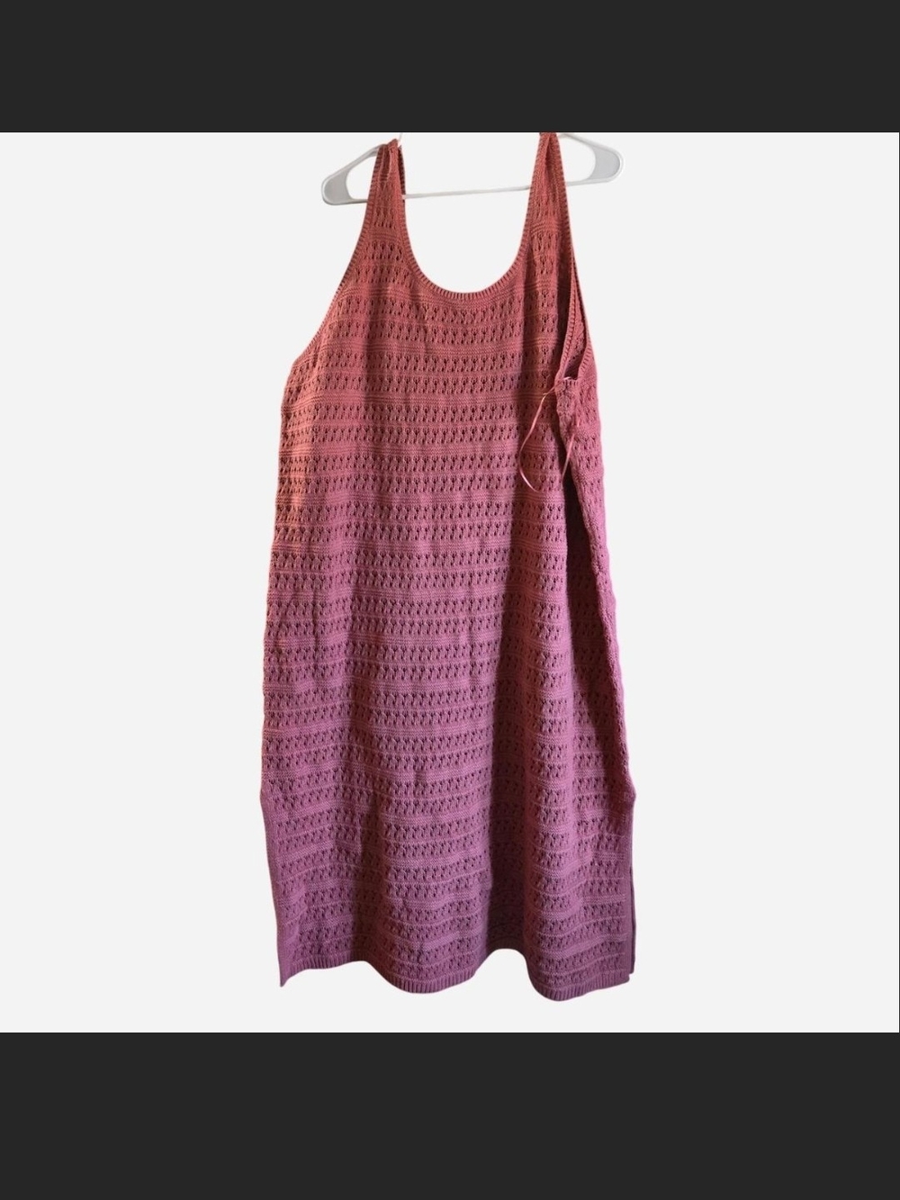 Old Navy Crochet Midi Dress in Dusty Rose